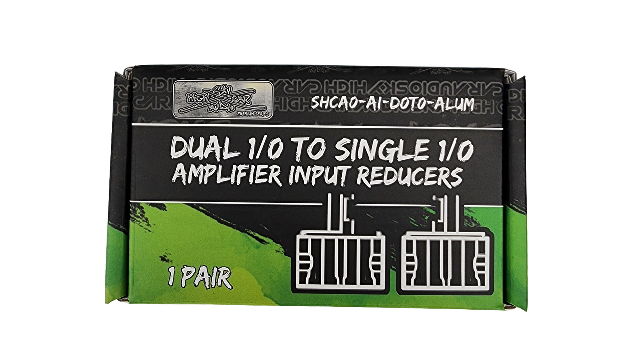 Sky High Car Audio Dual 1/0 to 1/0 Amplifier Input Reducers