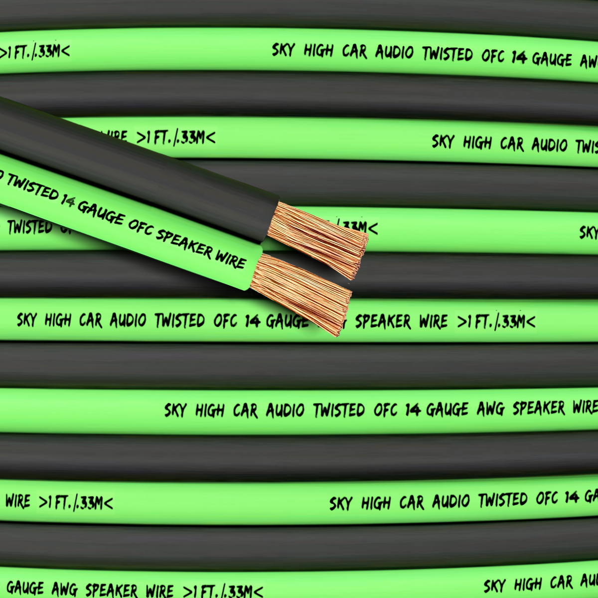 Sky High Car Audio OFC 14 Gauge Speaker Wire 50ft-400ft