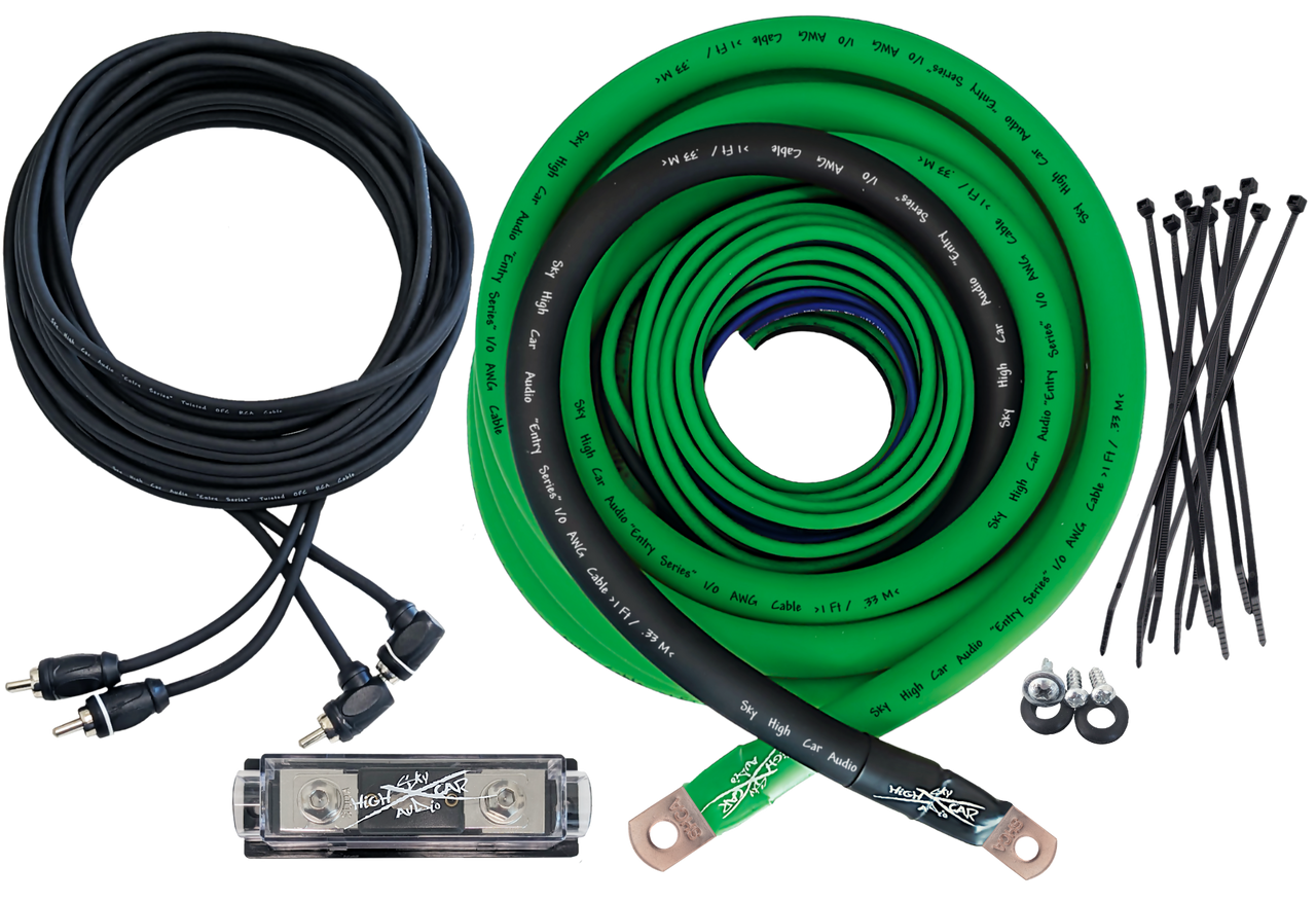 Sky High Car Audio CCA 1/0 E-Series Amp Kit