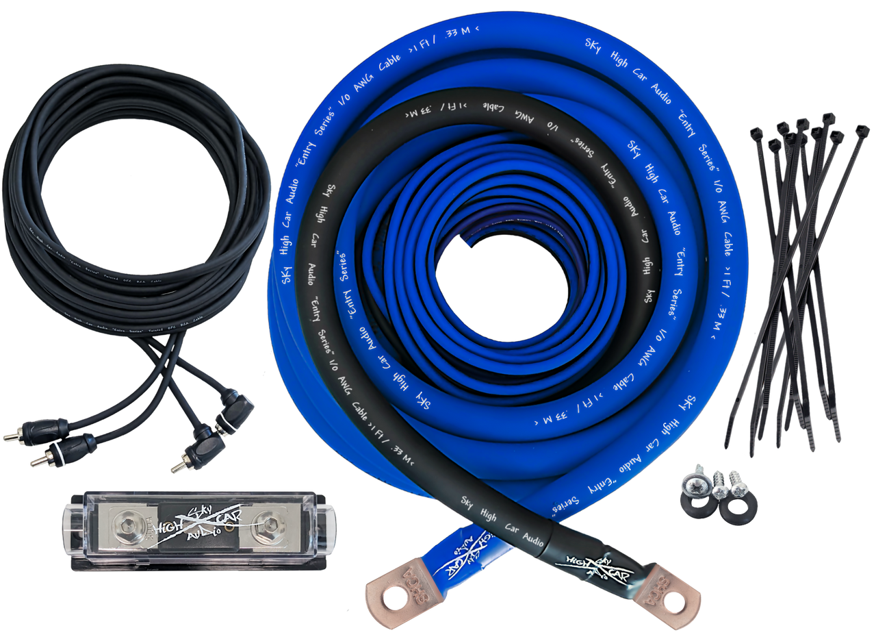 Sky High Car Audio CCA 1/0 E-Series Amp Kit