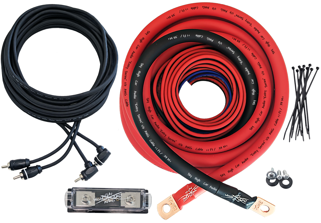Sky High Car Audio CCA 1/0 E-Series Amp Kit