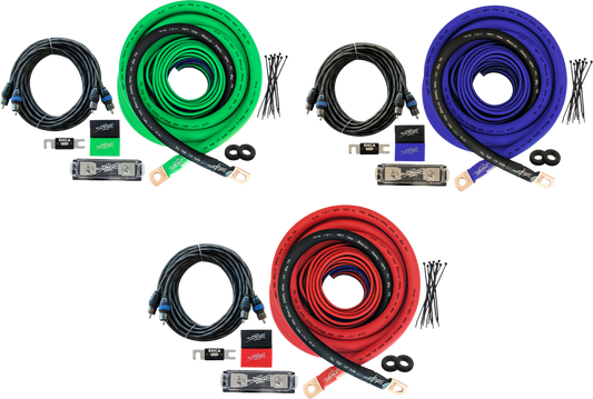 Sky High Car Audio 1/0 CCA Amp Kit