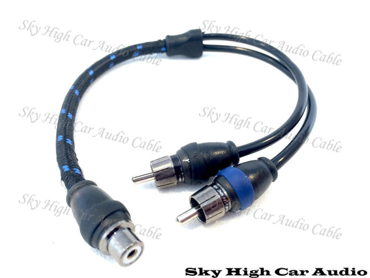 Sky High Car Audio Triple Shielded RCA Y Splitters