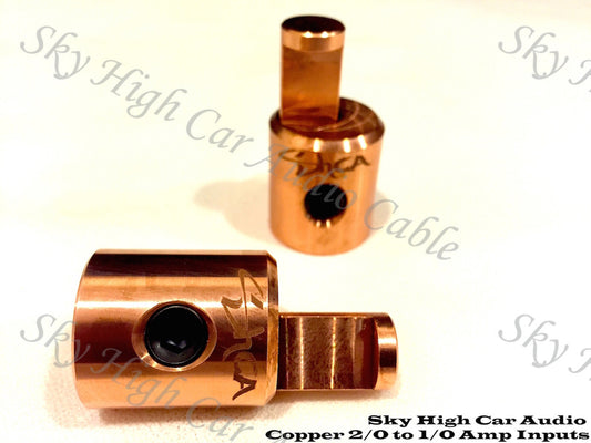 Sky High Car Audio 4/0 XL or 2/0 XL to 1/0 Amp Inputs - Copper