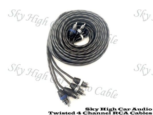 Sky High Car Audio Twisted 4-Channel RCA 12ft-20ft