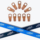 Sky High Car Audio 4 Gauge Copper or Tinned Copper Ring Terminals w/ Heat Shrink Tubing - 10 Pack