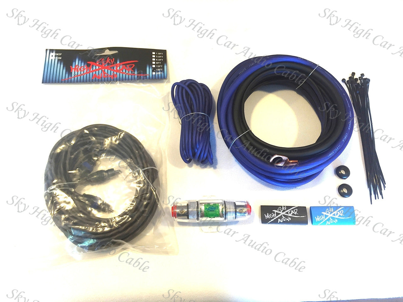 Sky High Car Audio 8 OFC Amp Kit