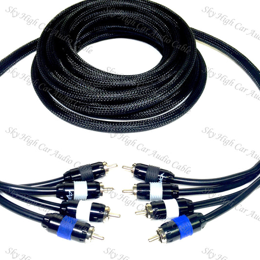 Sky High Car Audio Premium 4-Channel RCA 12ft-20ft