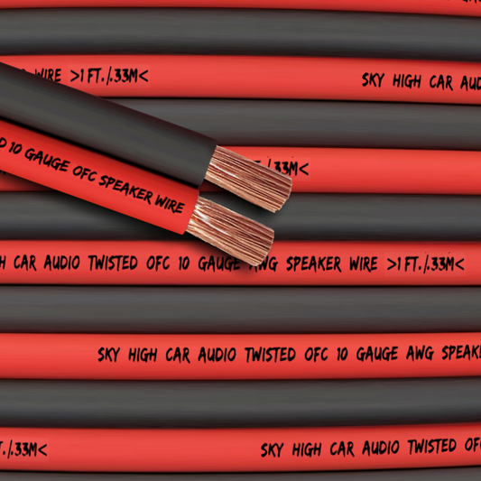 Sky High Car Audio OFC 10 Gauge Speaker Wire 25ft-200ft