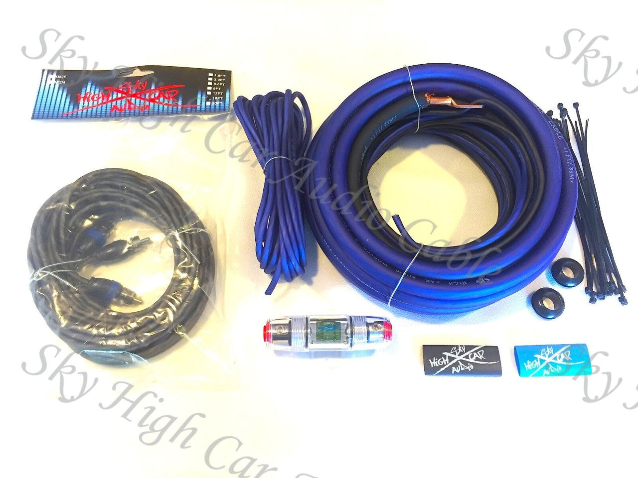 Sky High Car Audio 4 OFC Amp Kit