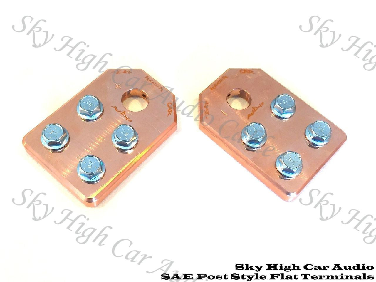 SHCA SAE Flat 4 Spot Copper Battery Terminals