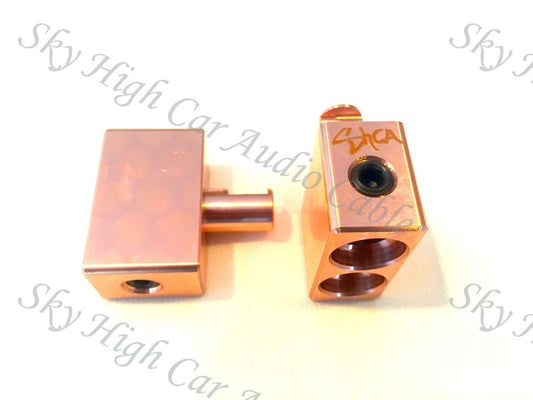 Sky High Car Audio Copper Dual 1/0 to 1/0 Gauge Inputs