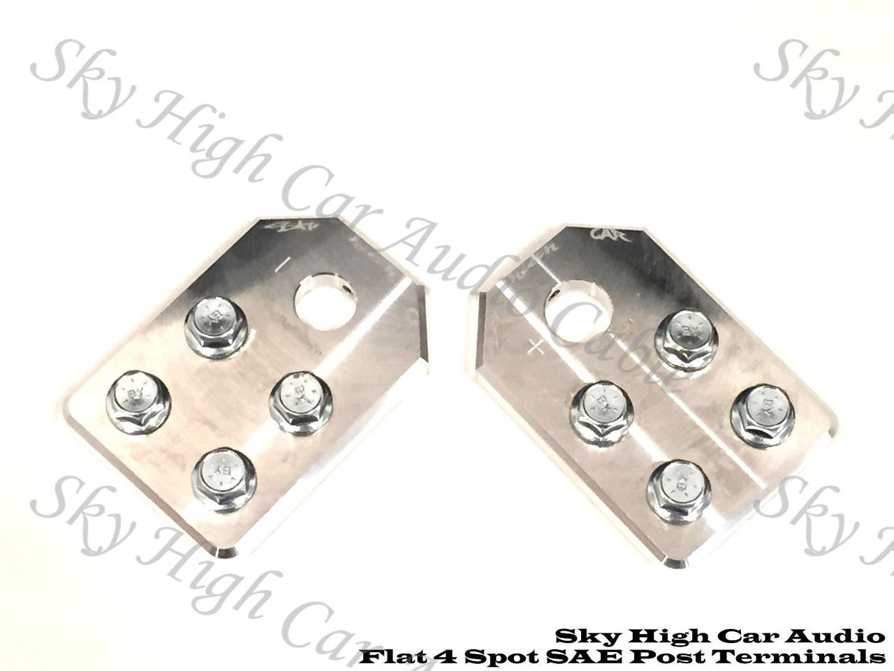 SHCA SAE Flat 4 Spot Aluminum Battery Terminals