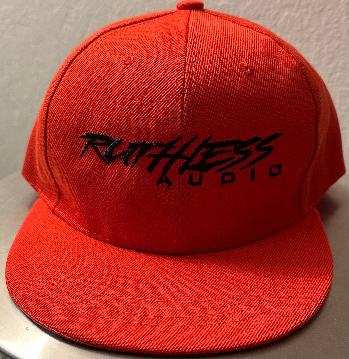 Ruthless Audio Flat Bill Red